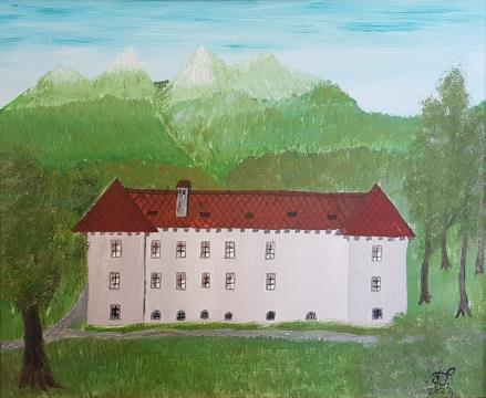 Grad Brdo pred vojno (Akril-platno - 2022) Franc Smrkolj